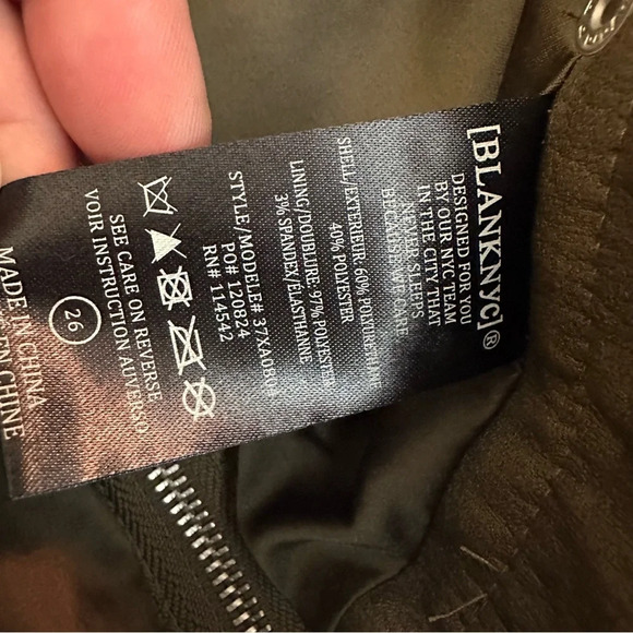 NWT BLANKNYC Zip Pocket Faux Leather Mini Skirt in Wild World Green Brown Y2K 26 - Picture 12 of 15